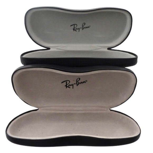 RAY BAN~HARD CLAMSHELL~BLACK SUNGLASSES CASES~LOT OF 2 - Picture 2 of 3